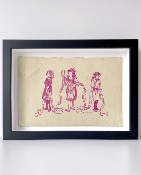 A print by the artist and printmaker Ceal Warnants